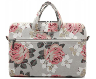 CANVASLIFE Torba na laptopa 15- 16" BRIEFCASE WHITE ROSE - 1120251 - zdjęcie 2
